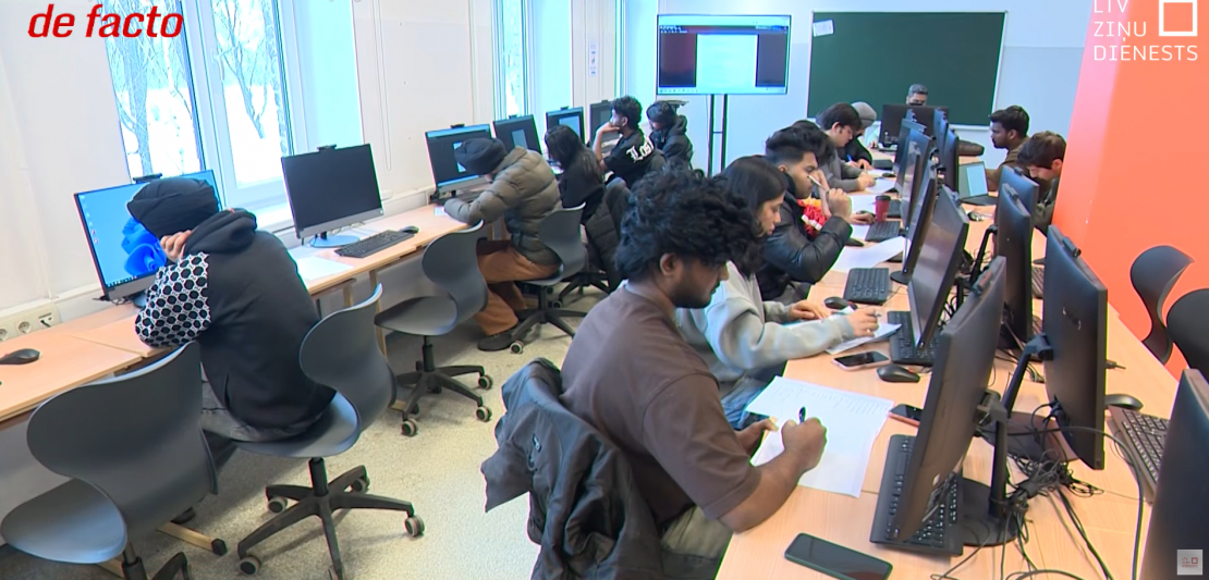 Ekrānuzņēmums no sižeta.