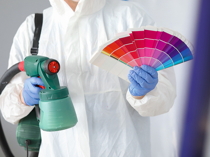 Krāsu pulverizators.