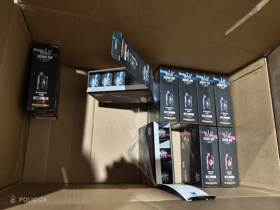 VP konfiscē 50 tūkstošus elektronisko smēķēšanas ierīču.