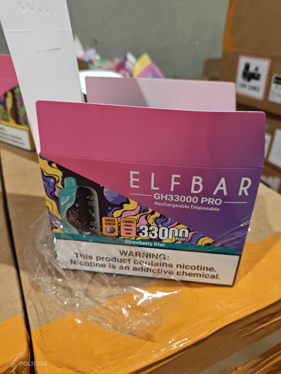 VP konfiscē 50 tūkstošus elektronisko smēķēšanas ierīču.