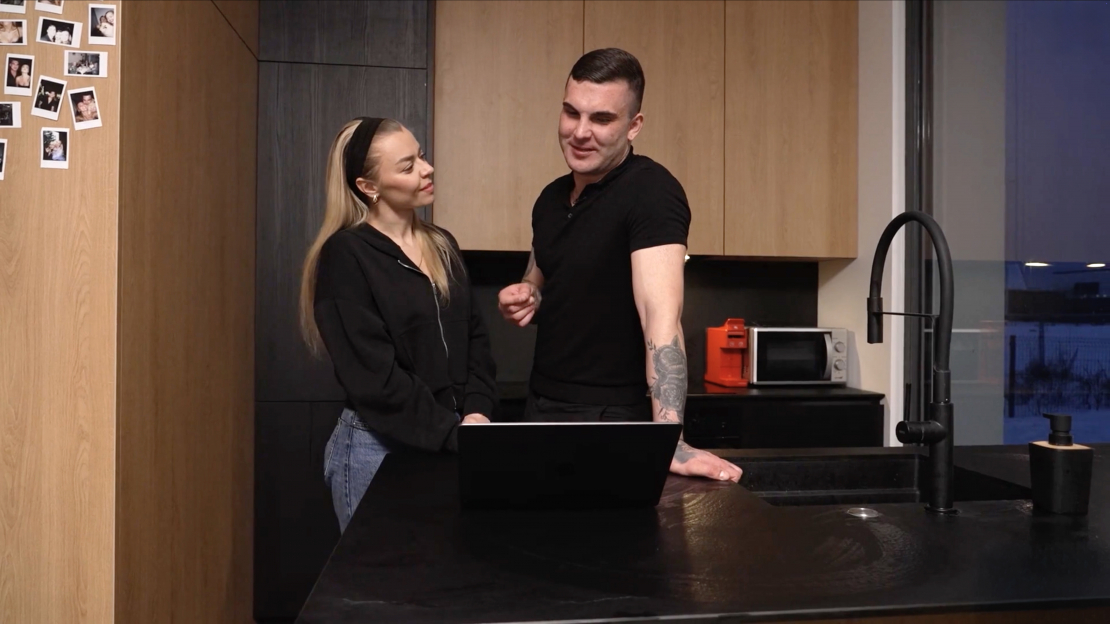 Niks Endziņš un Sindija Bokāne.