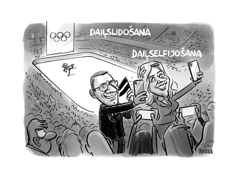 Zīmē Gatis Šļūka. Daiļselfijošana