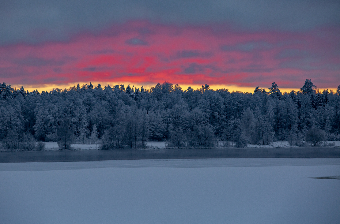Ziemas ainava. Daugava pie Ogres.