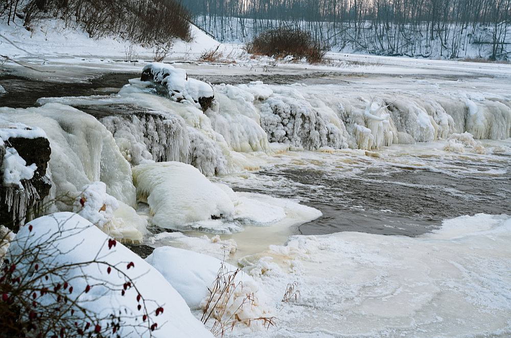 Ledū kaltā Ventas rumba Kuldīgā.