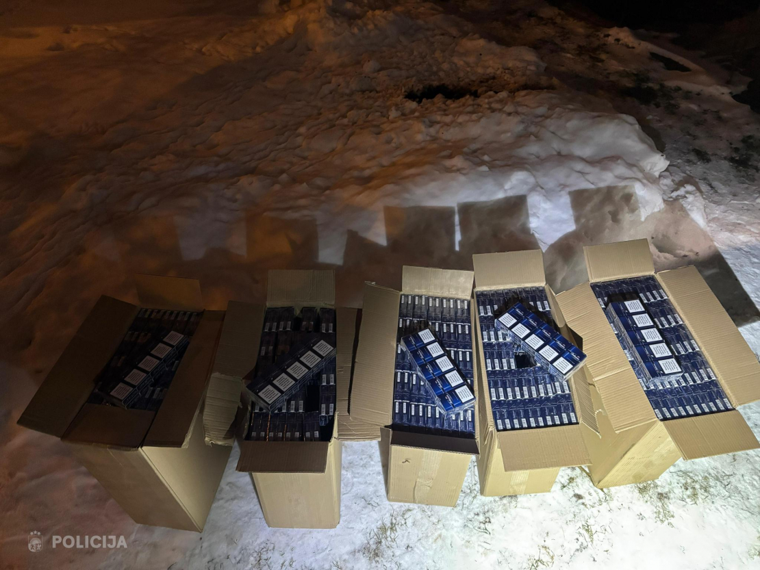 Atsavina pusotru miljonu nelegālo cigarešu.