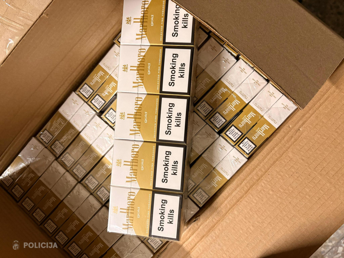 Atsavina pusotru miljonu nelegālo cigarešu.