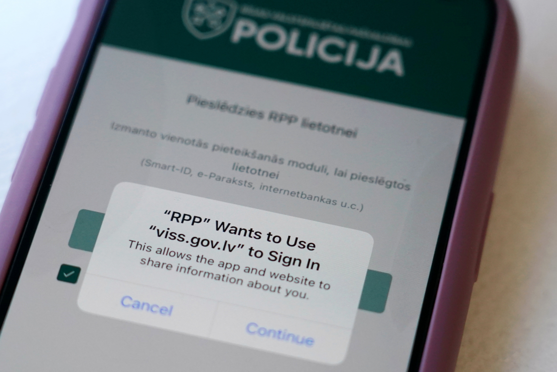 Rīgas pašvaldības policijas mobilā aplikācija.