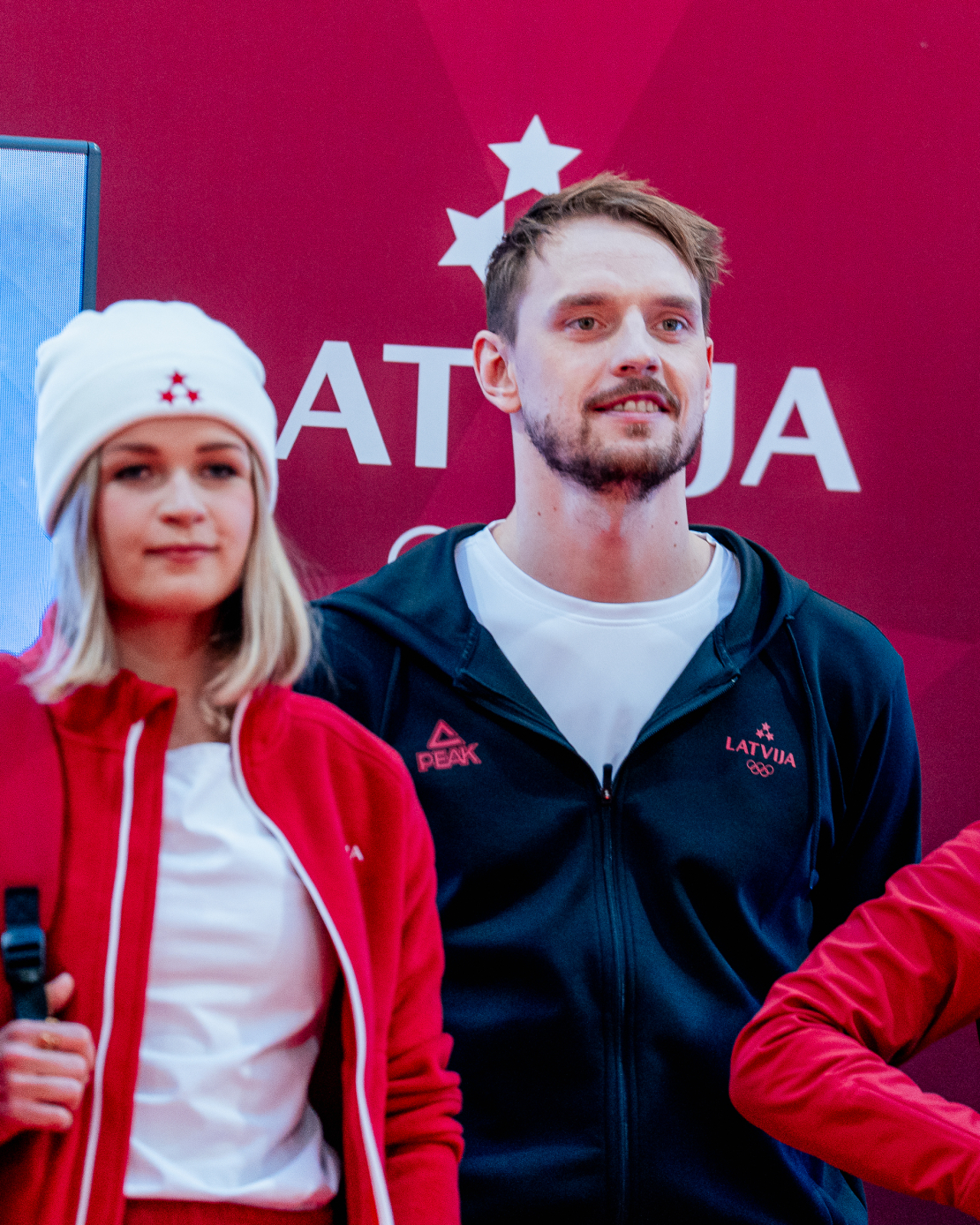 "Komanda Latvija" olimpisko tērpu demonstrācija.