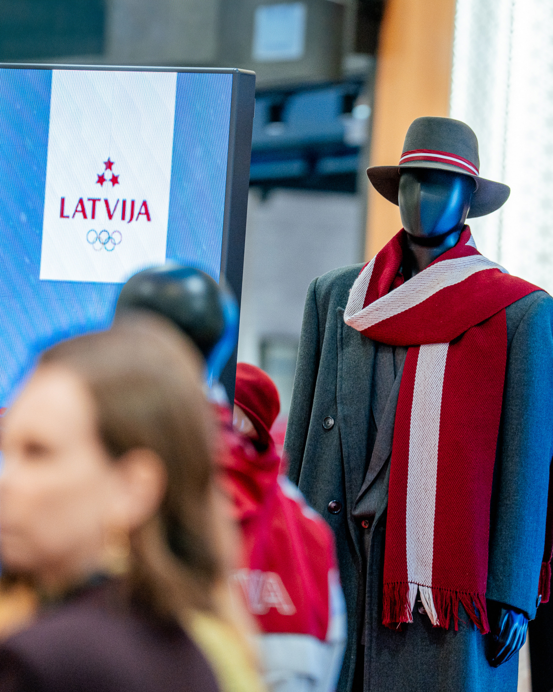 "Komanda Latvija" olimpisko tērpu demonstrācija.