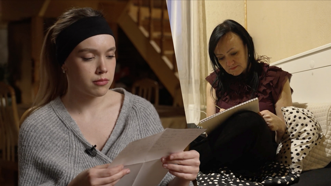 Agrita Bindre vecākajai meitai Esterei raksta emocionālu vēstuli.