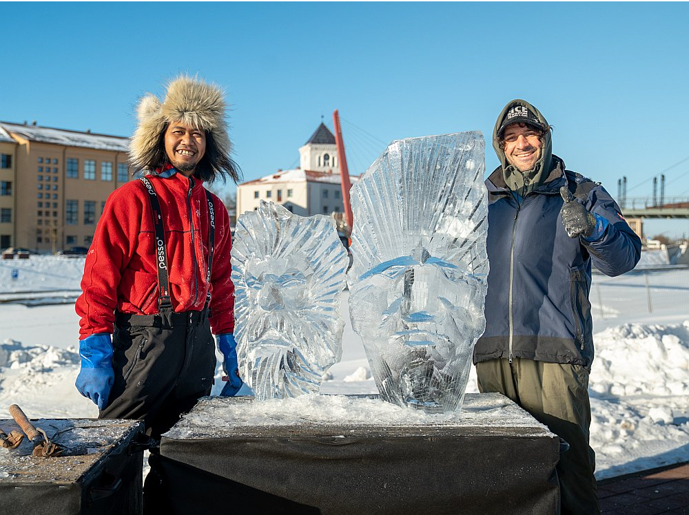 Starptautiskajam ledus skulptūru festivālam Jelgavā pavisam top 30 konkursa skulptūras: 10 komandu darbi un 20 individuālie mākslas objekti.