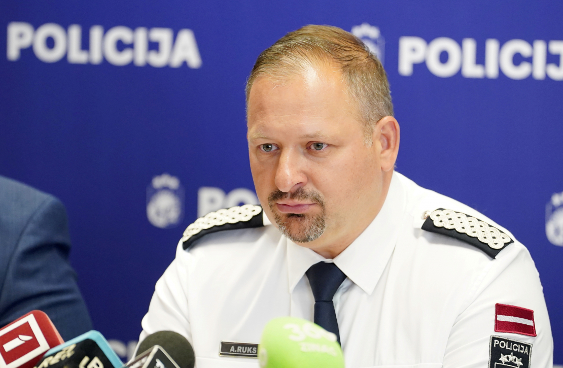 Valsts policijas priekšnieks ģenerālis Armands Ruks.