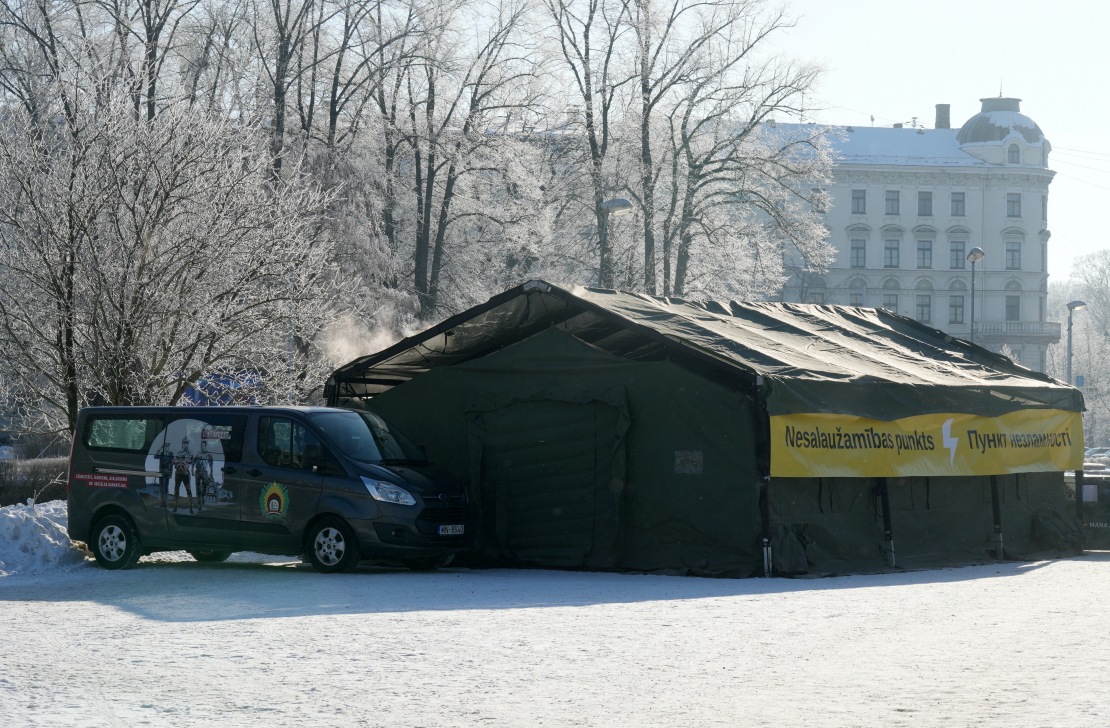 Labdarības akcijas "Siltums Ukrainai no Latvijas" atklāšanas pasākums.