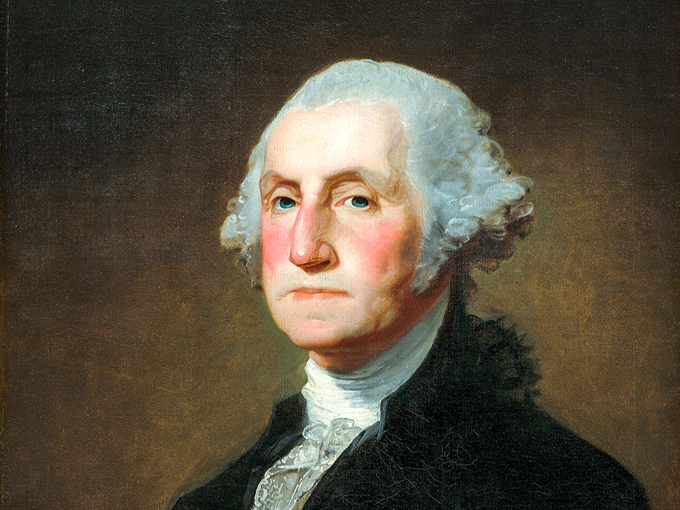 Džordžs Vašingtons (ap 1800. gadu) Gilberta Stjuarta gleznā..