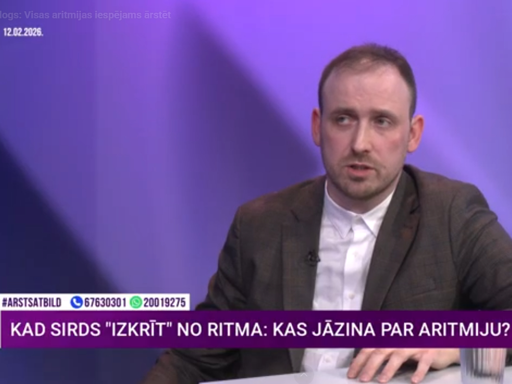 "Skrides Sirds klīnikas"
kardiologs, aritmologs Matīss Karantajers.