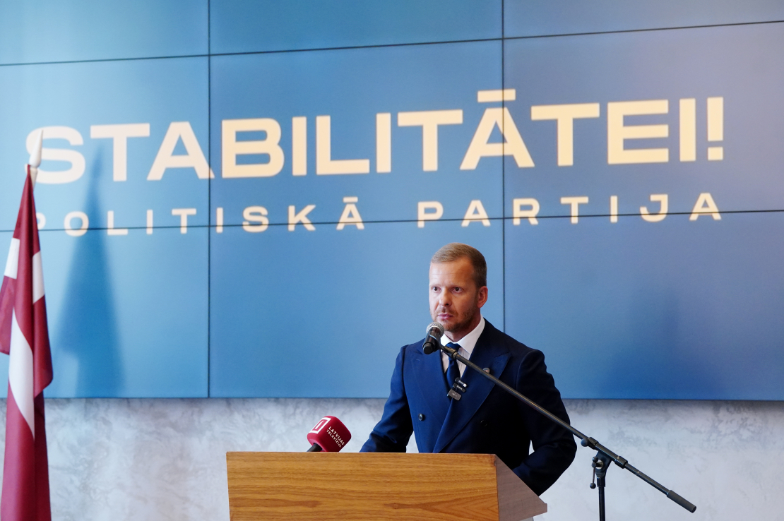 Politiskās partijas "Stabilitātei!" valdes priekšsēdētājs Aleksejs Rosļikovs.