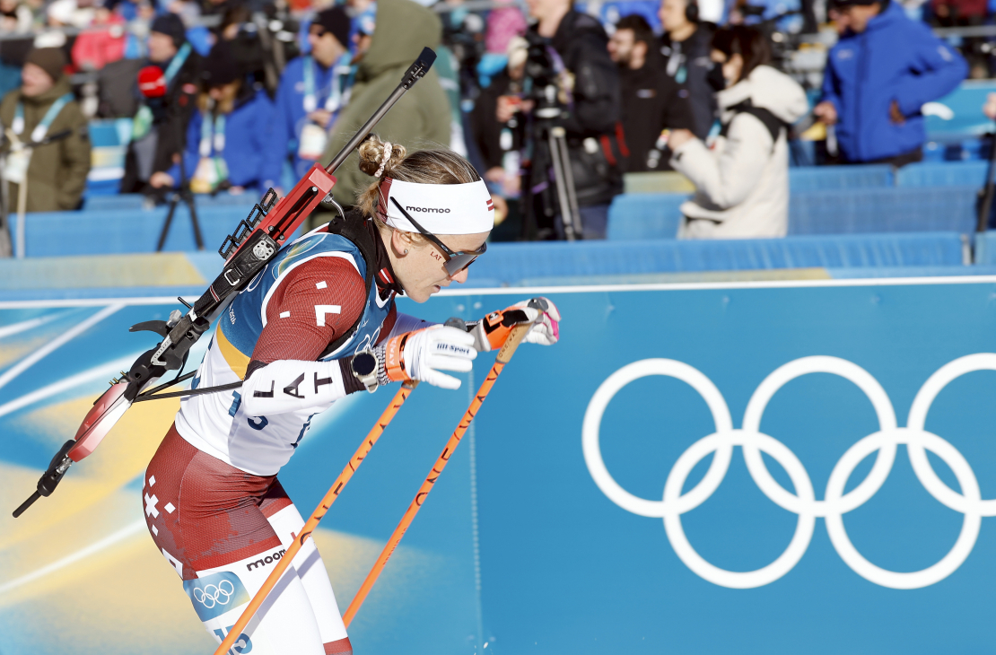 Biatloniste Baiba Bendika.