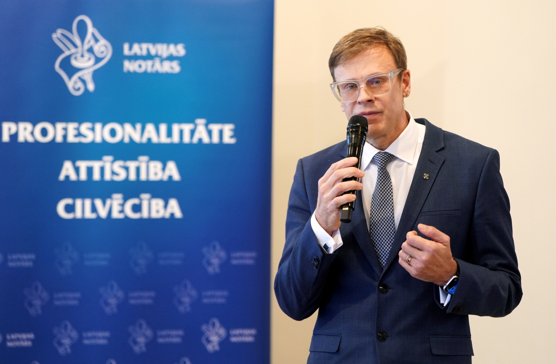 Latvijas Zvērinātu notāru padomes (LZNP) priekšsēdētājs Aigars Kaupe.