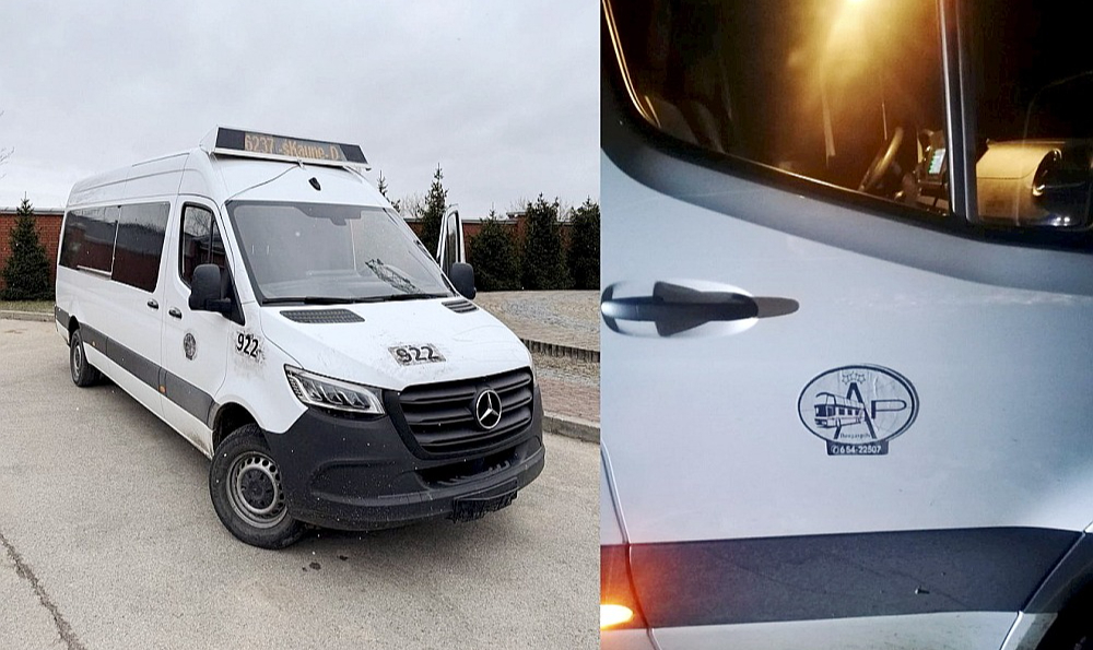 Transportlīdzeklis bija pārveidots tā, lai atgādinātu Daugavpils autobusu parka satiksmes mikroautobusu.