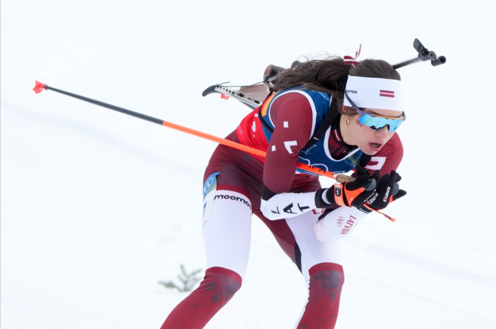 Biatloniste Estere Volfa. 