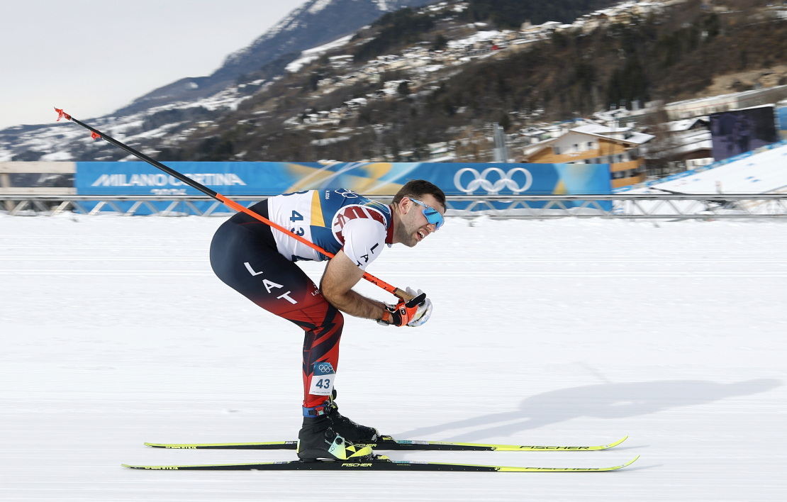 Slēpotājs Raimo Vīgants 50 kilometru slēpojumā klasiskajā stilā ar kopēju startu 2026. gada Milānas un Kortīnas ziemas olimpiskajās spēlēs.