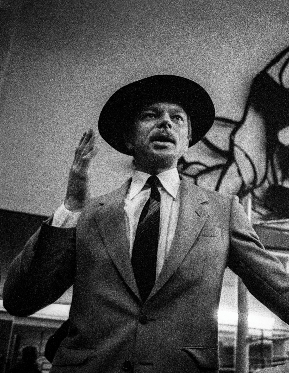 Miervaldis Polis.
Attēls: Egocentra akcijas laikā. 1986.
Foto: Atis Ieviņš.