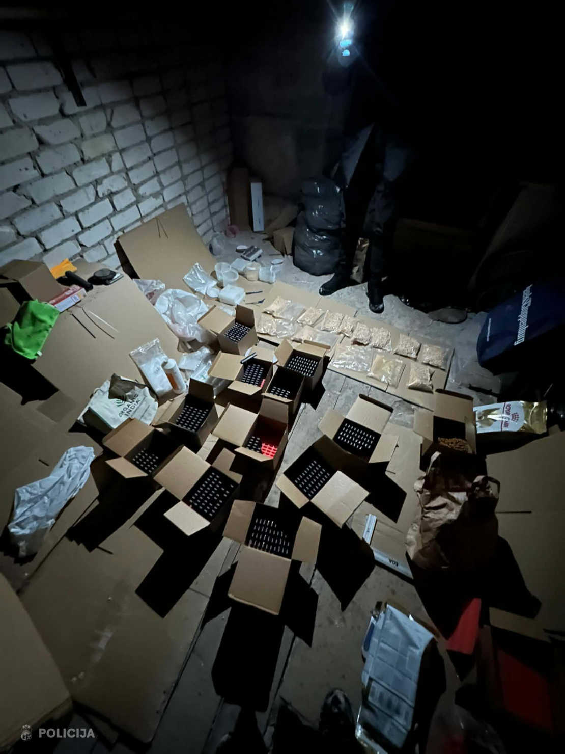 Kratīšanās izņem vairāk nekā 25 kilogramus narkotiku.