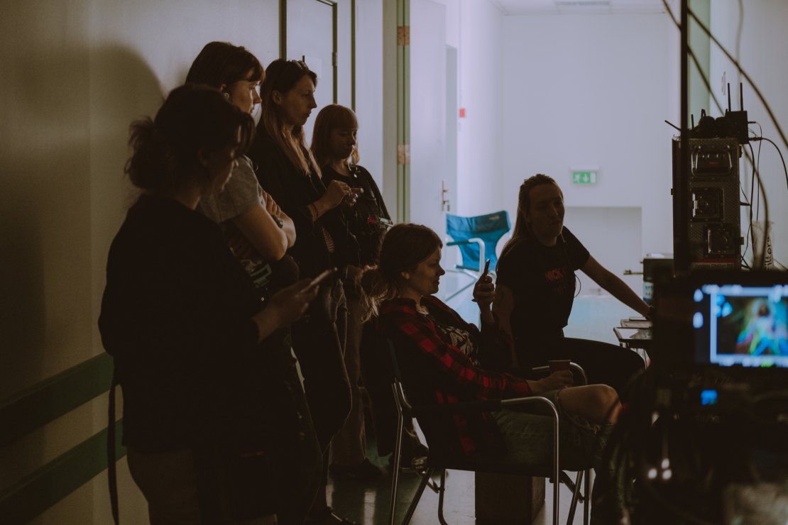 Filmas "Nospiedumi" filmēšanas aizkulises.