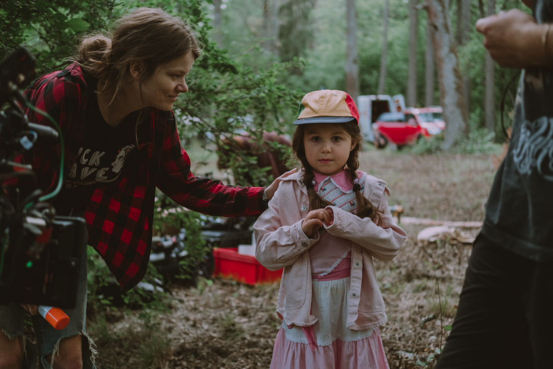 Filmas "Nospiedumi" filmēšanas aizkulises.