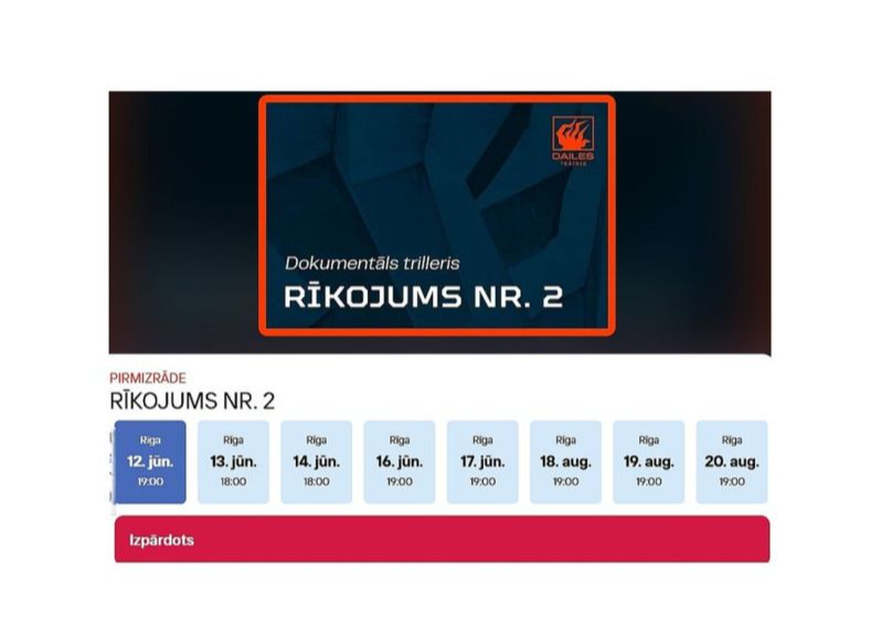 Matīsa Gricmaņa iestudējuma "Rīkojums nr. 2" pirmizrāde Dailes teātrī notiks 12. jūnijā un to rādīs arī vasarā.