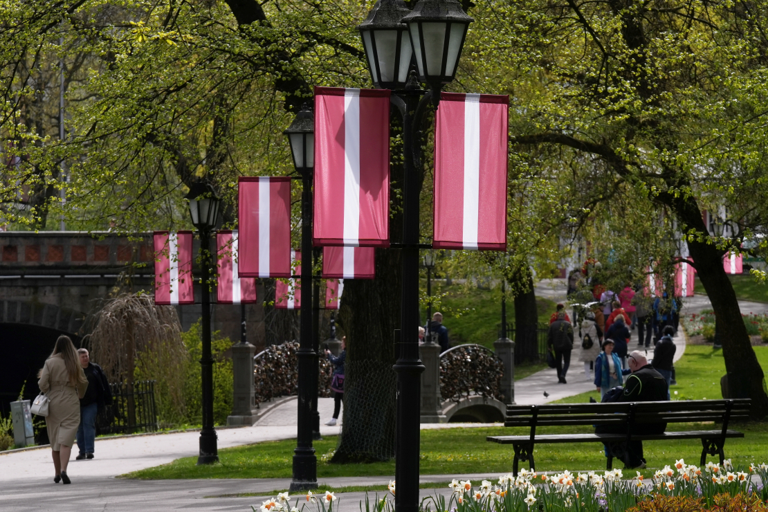 Rīga, Bastejkalns, pavasaris.