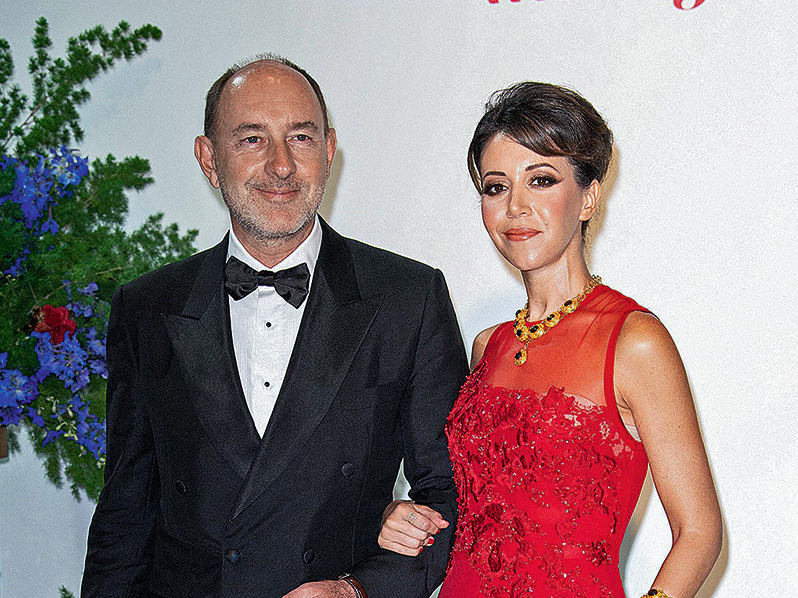  Pjērs de Golls ar sievu.