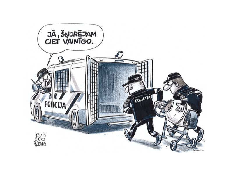 Zīmē Gatis Šļūka. Šņorējam ciet vainīgo!