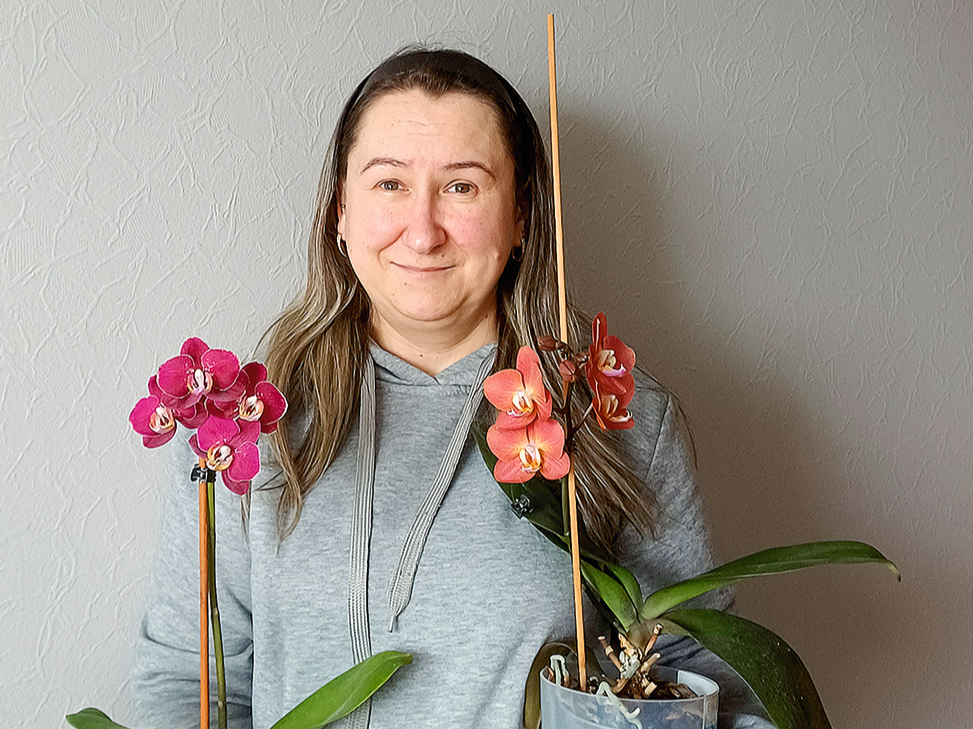 Orhideju audzētāja un kolekcionāre Sveta Silakalne no Dobeles.