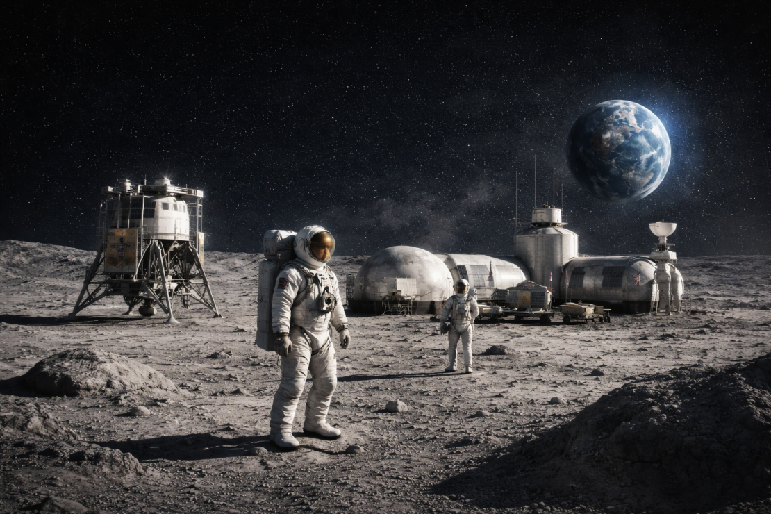 NASA ieguldīs 20 miljardus dolāru Mēness bāzes izveidē.