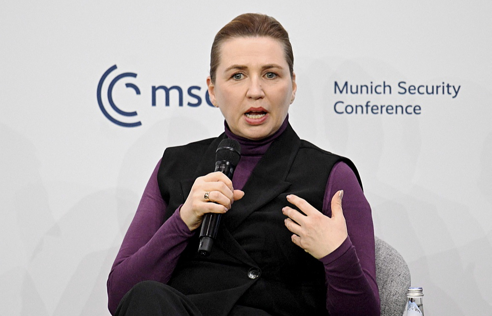 Dānijas premjerministre Mete Frederiksena.