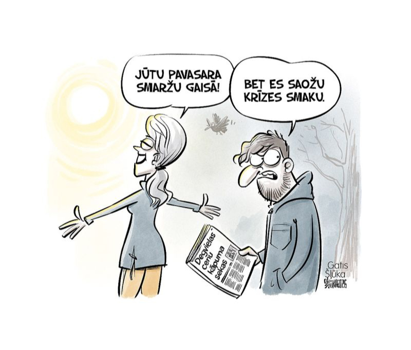 Zīmē Gatis Šļūka. Saožu krīzes smaku!