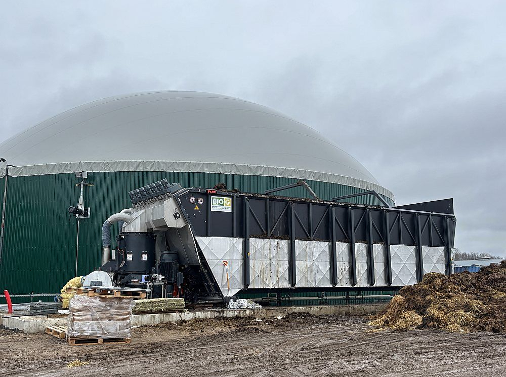 Naukšēnu biogāzes rūpnīca.