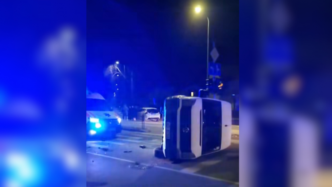 Avārijas vieta Valmierā, Viesturu apkaimē.