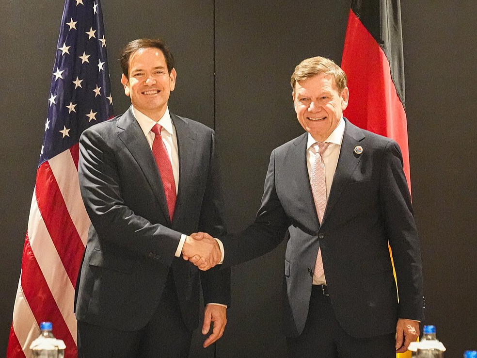 Johans Vādefuls un Marko Rubio.