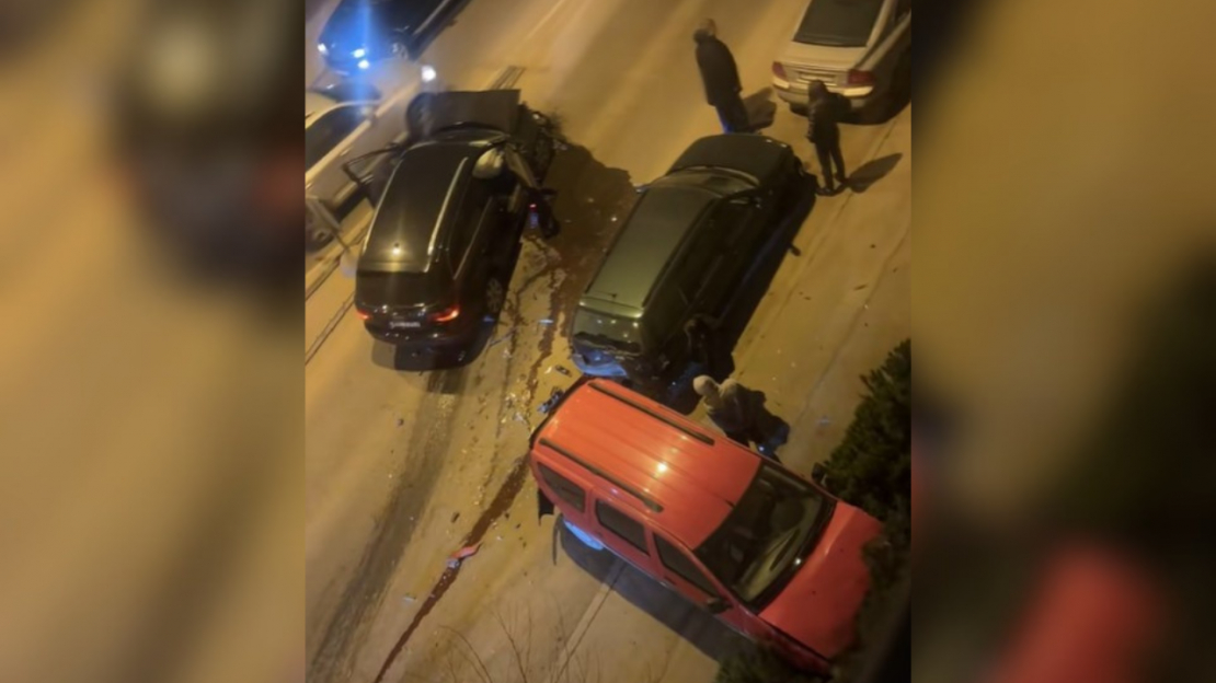 Avārija Valmieras ielā, Rīgā.