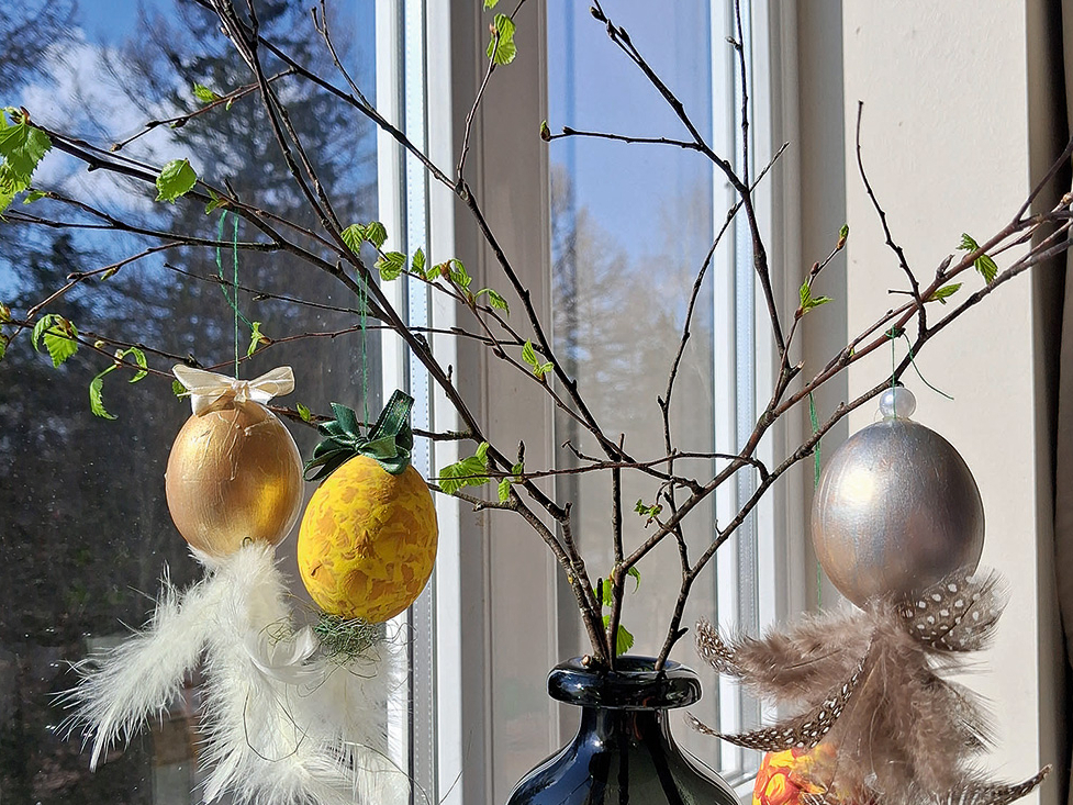 Izpūstās Lieldienu olas.