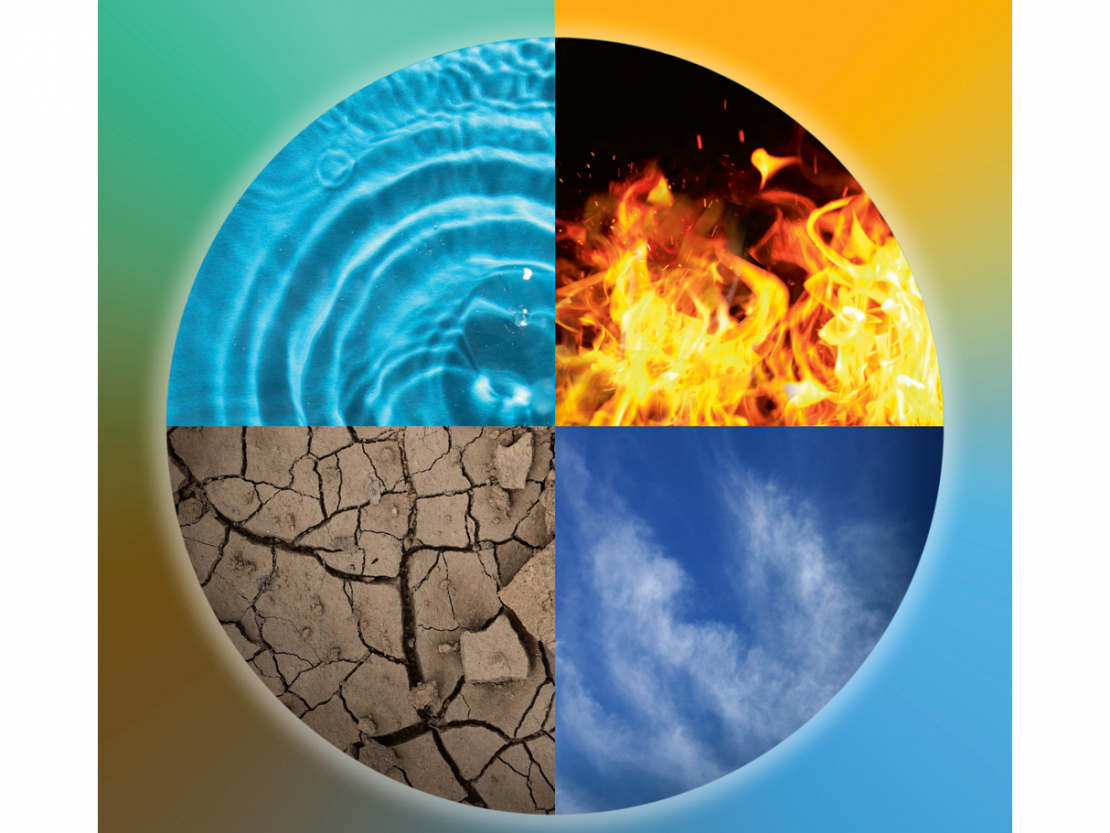 Astroloģijas pasauli veido četru stihiju - Ūdens Uguns, Zemes un Gaisa - saspēle.