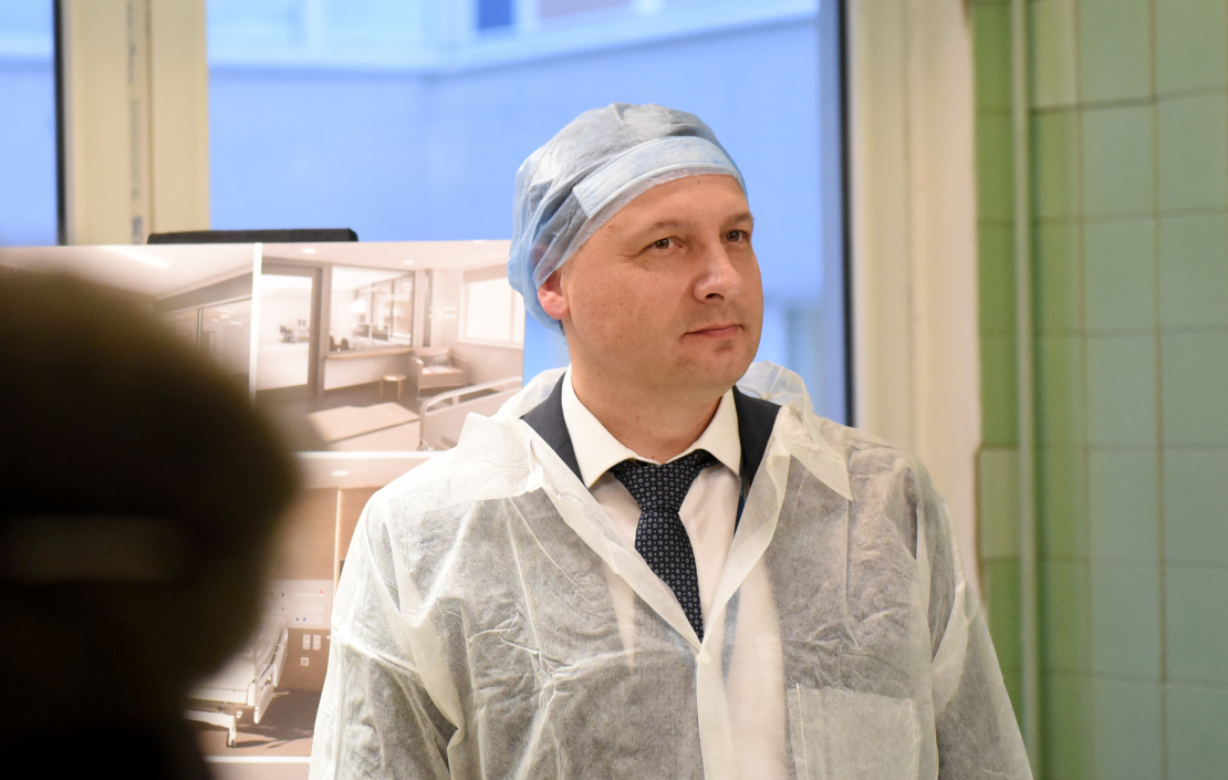 Rīgas Austrumu klīniskās universitātes slimnīcas (RAKUS) valdes priekšsēdētājs Vadims Beļuns.