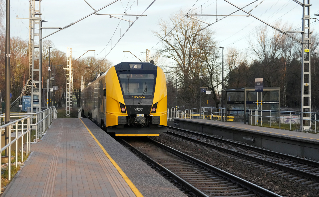 Dzelzceļa stacija "Dauderi" Sarkandaugavā. Ilustratīvs attēls.