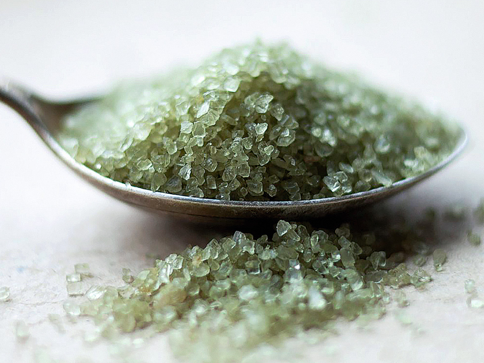 Havaju salu zaļā bambusa sāls.