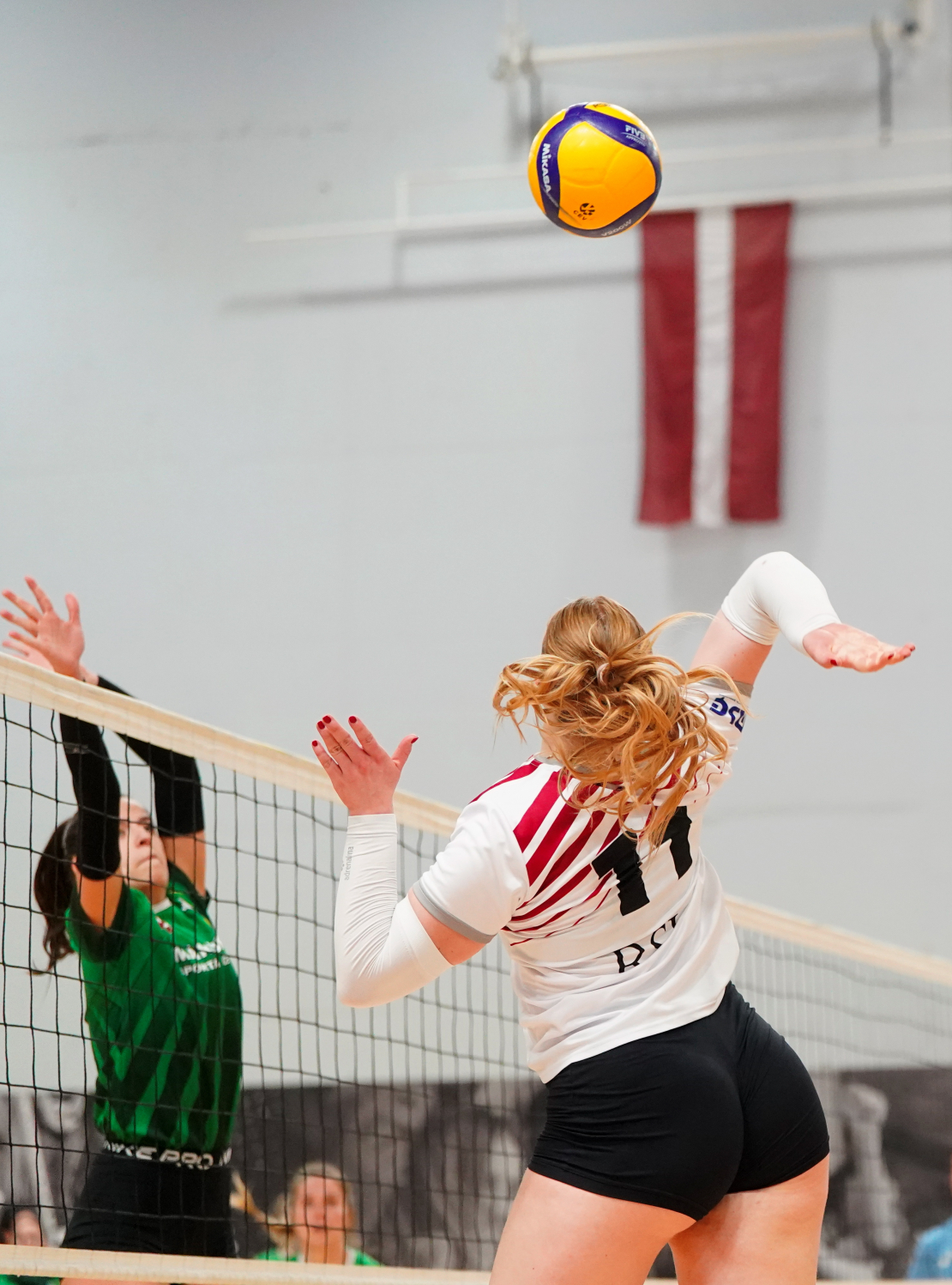 Latvijas čempionāta trešā finālspēle volejbolā sievietēm starp "RSU" un "Mārupes SC" komandām "Rimi" Olimpiskajā centrā.