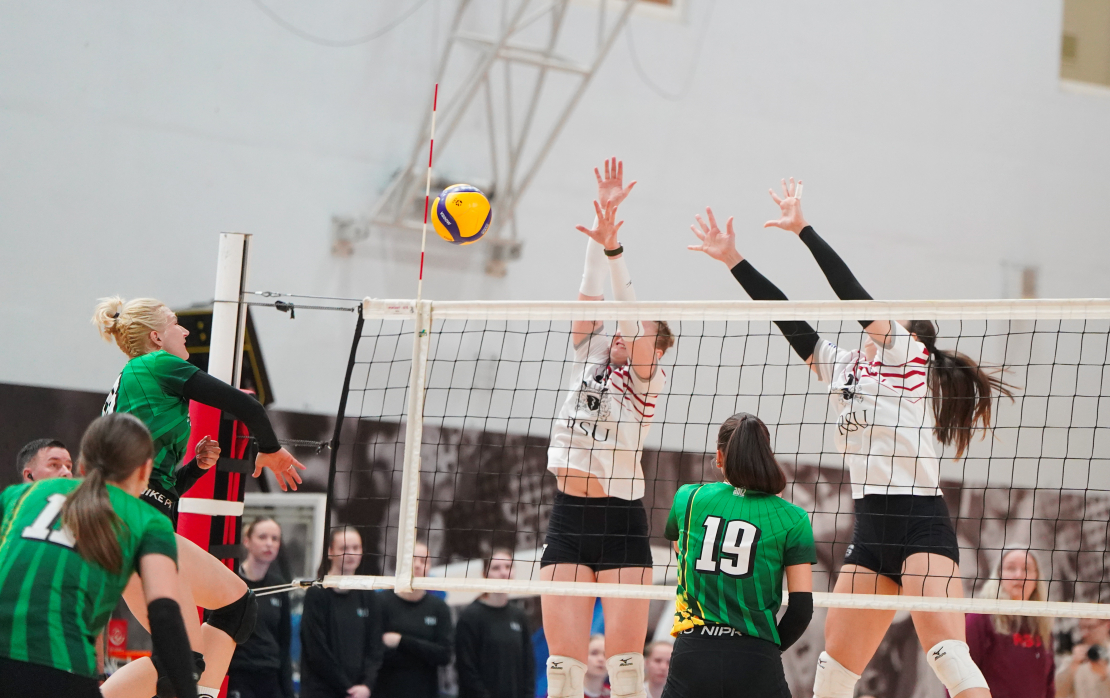 Latvijas čempionāta trešā finālspēle volejbolā sievietēm starp "RSU" un "Mārupes SC" komandām "Rimi" Olimpiskajā centrā.