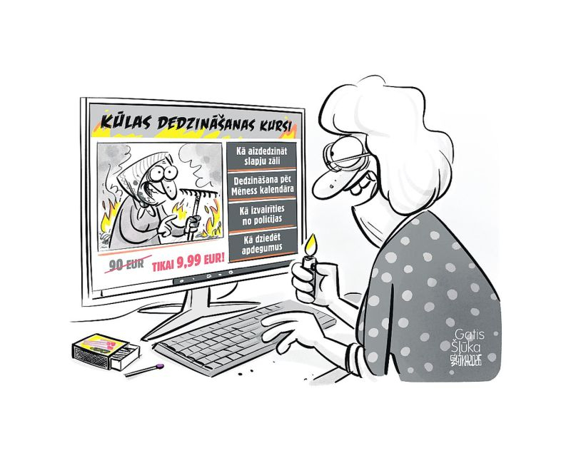 Zīmē Gatis Šļūka. Kūlas dedzināšanas kursi