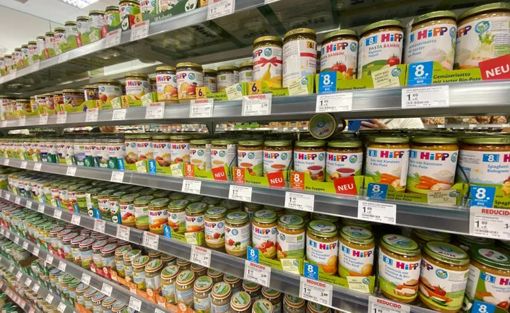 Hipp zīdaiņu pārtika. Ilustratīvs attēls.